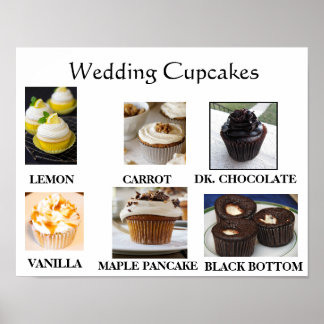Weddenschap Cupcakes Poster