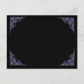 Weddenschap Dank je Paarse hoeders Briefkaart (Achterkant)