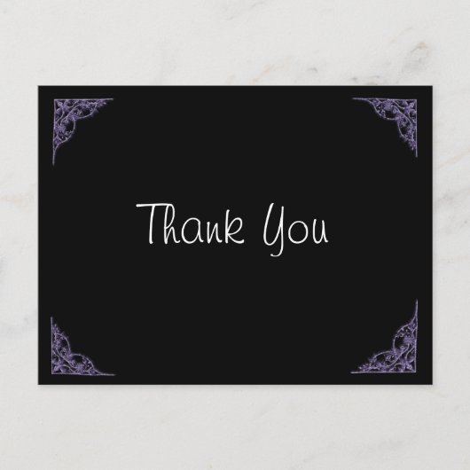 Weddenschap Dank je Paarse hoeders Briefkaart (Voorkant)