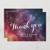 Weddenschap Dank je sterrenbeeld sterrenbeeld Briefkaart (Voorkant / Achterkant)