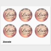 Weddenschap Dank u zomerpalm Trees String Lights Ronde Sticker (Vel)
