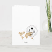 Weddenschap Destination Passport Gold World QR cod (Achterkant)