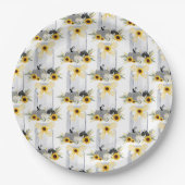 Weddenschap Dinnerware Reception Rustic Sunflower Papieren Bordje (Voorkant)