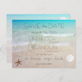 Weddenschap door het Zee Briefkaart van huwelijksk (Voorkant / Achterkant)