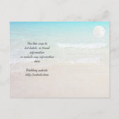 Weddenschap door het Zee Briefkaart van huwelijksk (Achterkant)