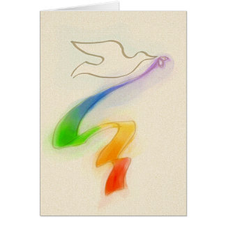 Weddenschap Dove met regenbooglint