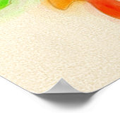 Weddenschap Dove met regenbooglint Poster (Hoek)