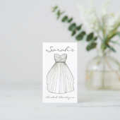 Weddenschap Dress Bride Gown Bridal Shop Boutique Visitekaartje (Staand voorkant)