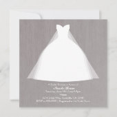 Weddenschap Dress Modern Glamor Vrijgezellenfeest Kaart (Voorkant)