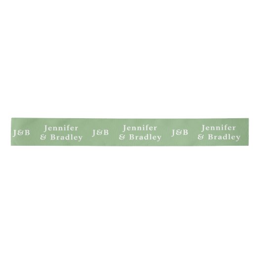 Weddenschap Eenvoudig monogram Elegant Name Persoo Lint (Voorkant)