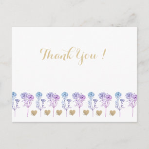 Weddenschap Eenvoudige en elegante anjers Briefkaart