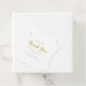 Weddenschap Elegant Calligrafie Hartelijk dank voo Bedankjes Labels (In situ)
