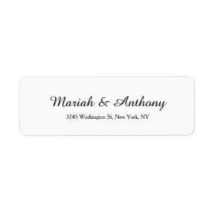 Weddenschap Elegant Creative Classical Black White Etiket