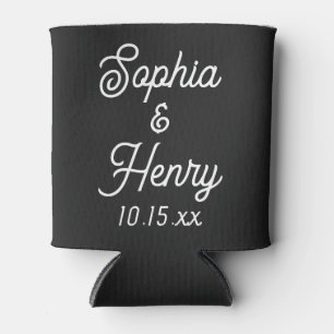 Weddenschap Elegant Script Black Modern Typografie Blikjeskoeler