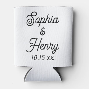 Weddenschap Elegant Script Black Modern Typografie Blikjeskoeler