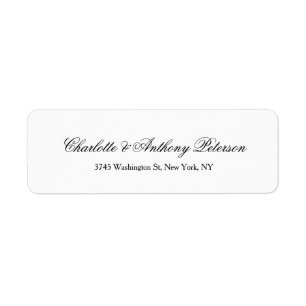 Weddenschap Elegant Script Creative Black White Fa Etiket