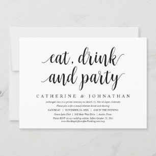 Weddenschap Elopement, Eat, Drink en Partij Kaart