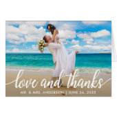 Weddenschap en Bedankt | Hartelijk dank voor uw fo (Voorkant Horizontaal)