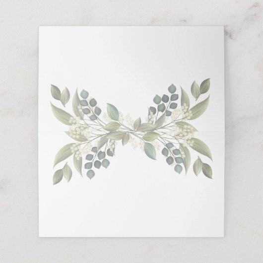 Weddenschap Eucalyptus Foliage Greenery Blank (Buitenkant ongevouwen)