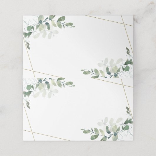 Weddenschap Eucalyptus Greenery Blank (Buitenkant ongevouwen)