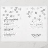 Weddenschap Faux Silver Foil Glitter Lights (Voorkant)