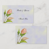 Weddenschap Favor Bedankt Aangepaste Visitekaartje (Voorkant / Achterkant)