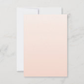 Weddenschap Favor Dank je Luxe Floral Rozen Bedankkaart (Achterkant)