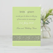 Weddenschap - Floral Fantasy - Apple Green Kaart (Staand voorkant)