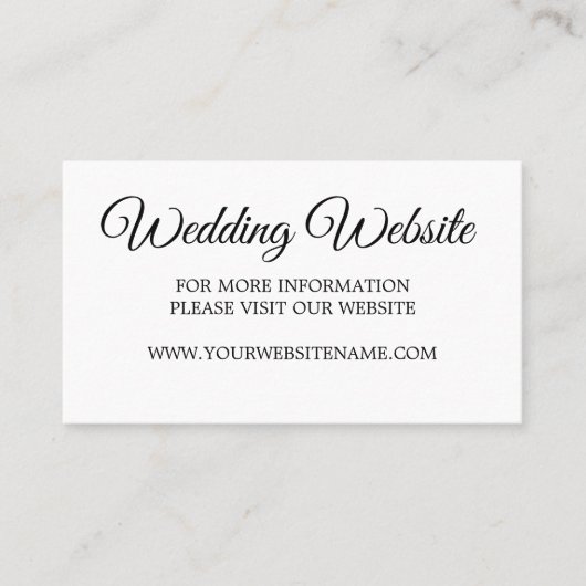 Weddenschap Foto Overlay Modern Website Visitekaartje (Voorkant)