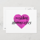 Weddenschap fotograaf briefkaart (Voorkant / Achterkant)