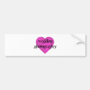 Weddenschap fotograaf bumpersticker