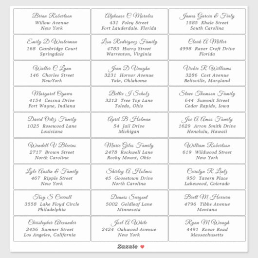 Weddenschap Gastadres Etiket sticker (Vel)