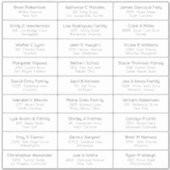 Weddenschap Gastadres Etiket sticker (Voorkant)