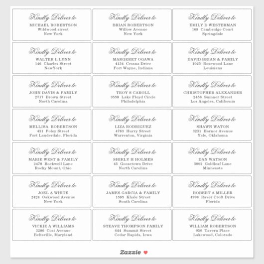 Weddenschap Gastadres Etiket sticker (Vel)