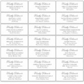 Weddenschap Gastadres Etiket sticker (Voorkant)