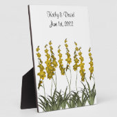 Weddenschap Gele Bloemen Fotoplaat (Zijkant)