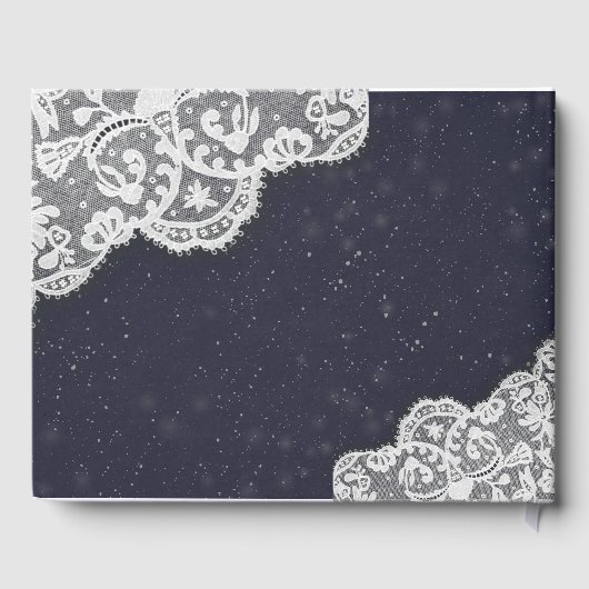 Weddenschap Gestbook Zonnebloemen en strijklichten Gastenboek (Achterkant)