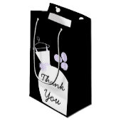 Weddenschap Gewonnen Paars Bedankt voor je cadeaut Klein Cadeauzakje (Voorkant Gekanteld)