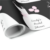 Weddenschap Gewonnen Roze 'Vrijgezellenfeest' zwar Cadeaupapier (Rol Hoek)