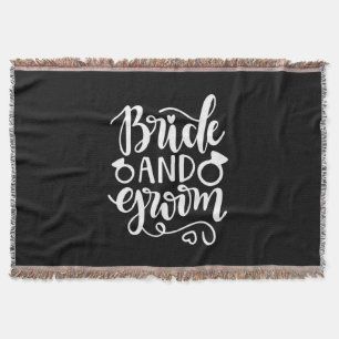 Weddenschap Gift Bride en Groom Deken