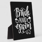 Weddenschap Gift Bride en Groom Fotoplaat (Zijkant)