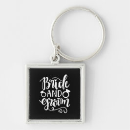 Weddenschap Gift Bride en Groom Sleutelhanger