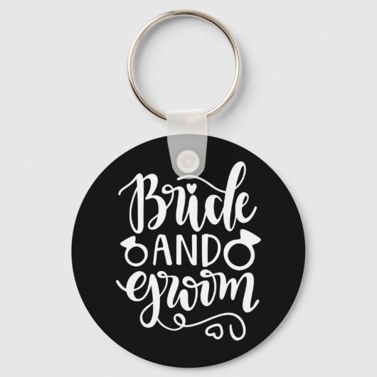 Weddenschap Gift Bride en Groom Sleutelhanger (Voorkant)