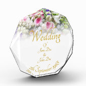 Weddenschap Gift - Bride met kleurrijke bruiloft Fotoblokken (Links)