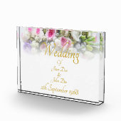 Weddenschap Gift - Bride met kleurrijke bruiloft Fotoblokken (Rechts)