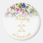 Weddenschap Gift - Bride met kleurrijke bruiloft Magneet (Voorkant)