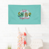 Weddenschap Gift We schitteren samen Spandoek (Insitu)