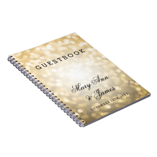 Weddenschap Glitter Lights Notitieboek (Rechterzijde)