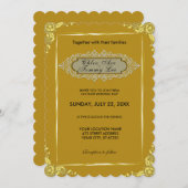 Weddenschap Gold border Kaart (Voorkant / Achterkant)