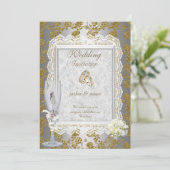 Weddenschap Gold White — Antiek graan Kaart (Staand voorkant)